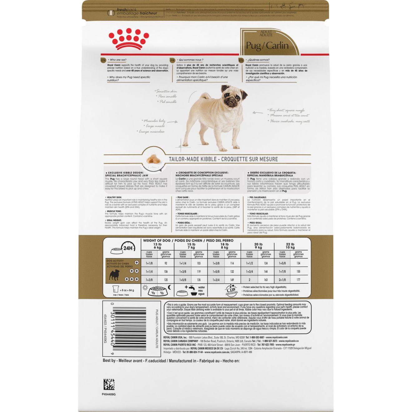 Royal Canin Pug Adult Száraz Kutyatáp 4.5kg Magyarország | 93468YHXN