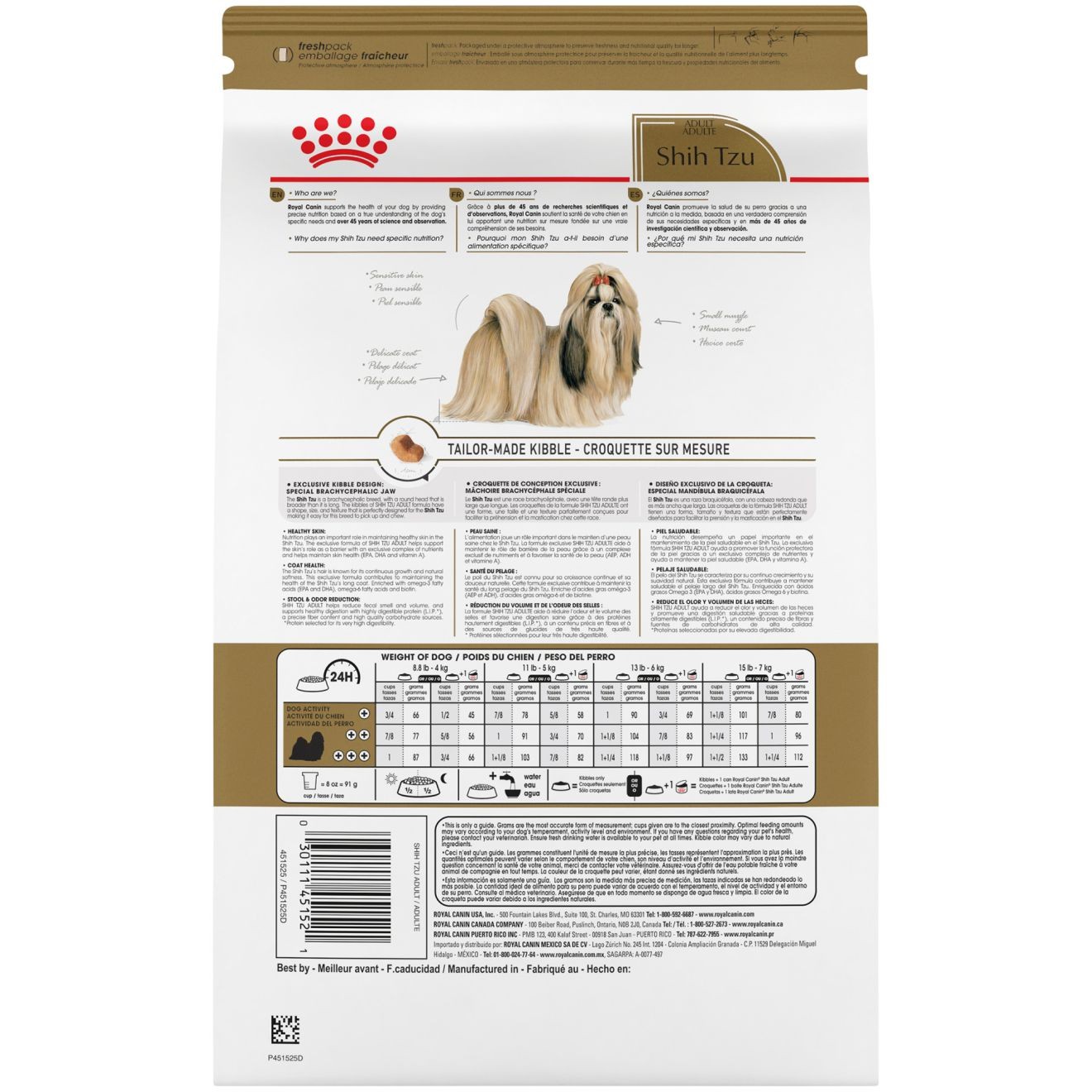 Royal Canin Shih Tzu Adult Száraz Kutyatáp 4.5kg Magyarország | 53628YDOP